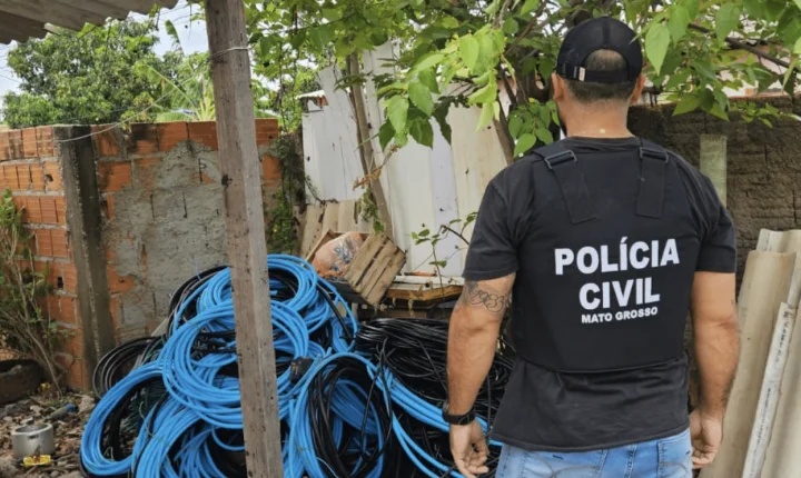 Quatro são presos após render funcionário e roubar 2 toneladas de fios de cobre em Mato Grosso